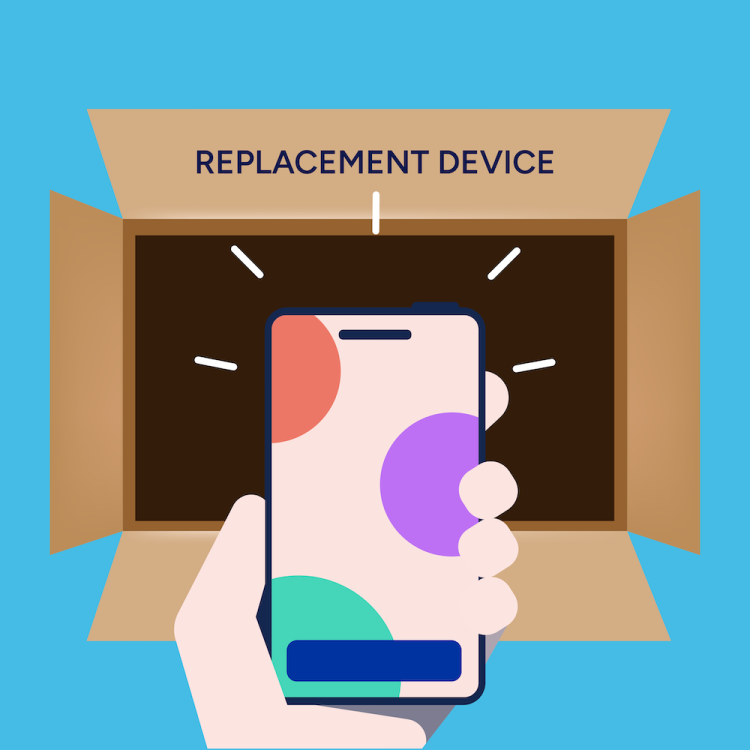 Preparaci&oacute;n del dispositivo da&ntilde;ado para su recogida.